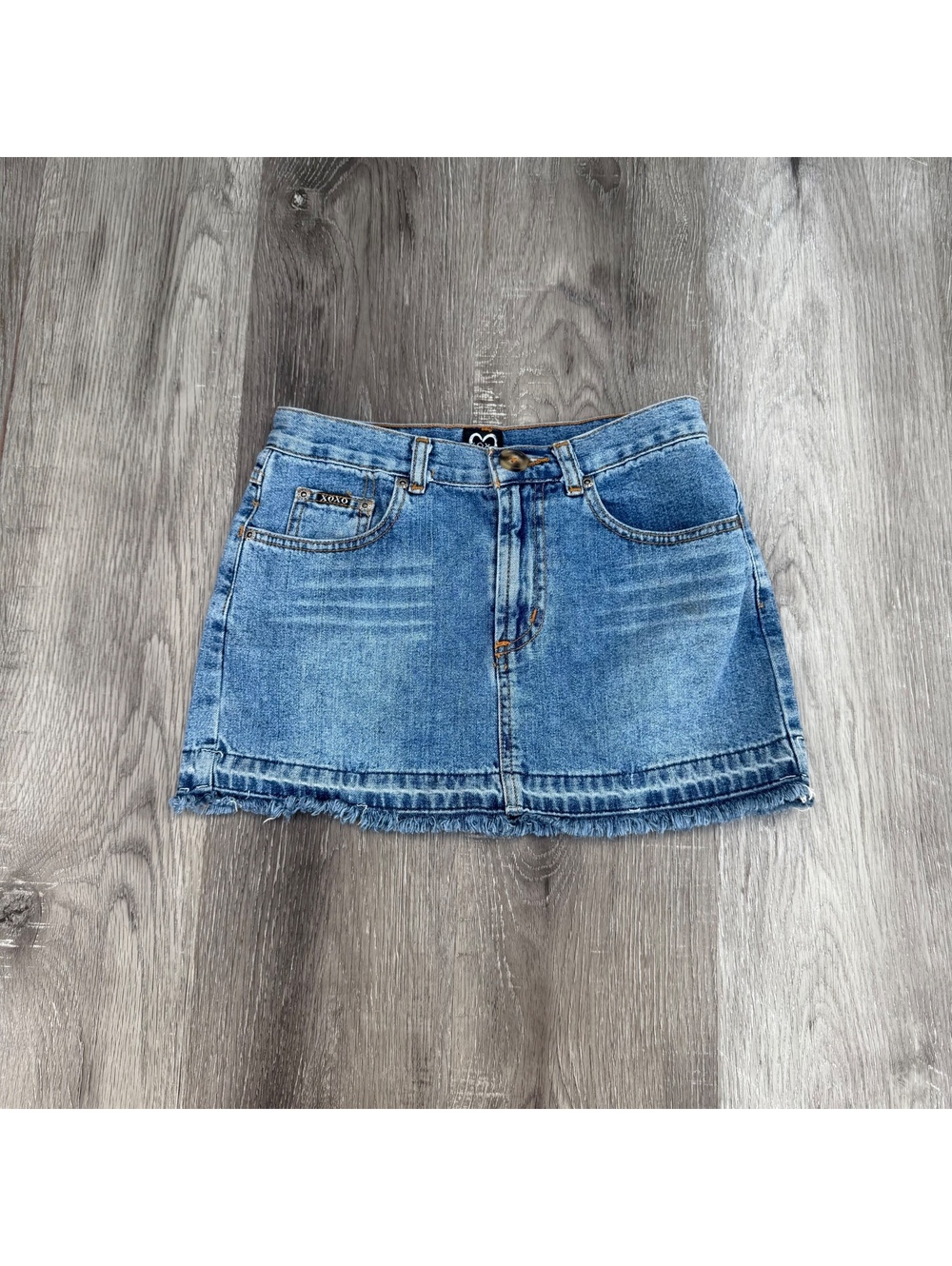 vintage women’s XOXO denim mini skirt size 0